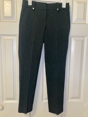 LOFT Charcoal Gray Women's Tailored Ankle Pants